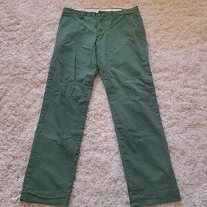 Polo by Ralph Lauren Forest Green Chinos Pants Stretch‎ Slim Fit Size 31/30